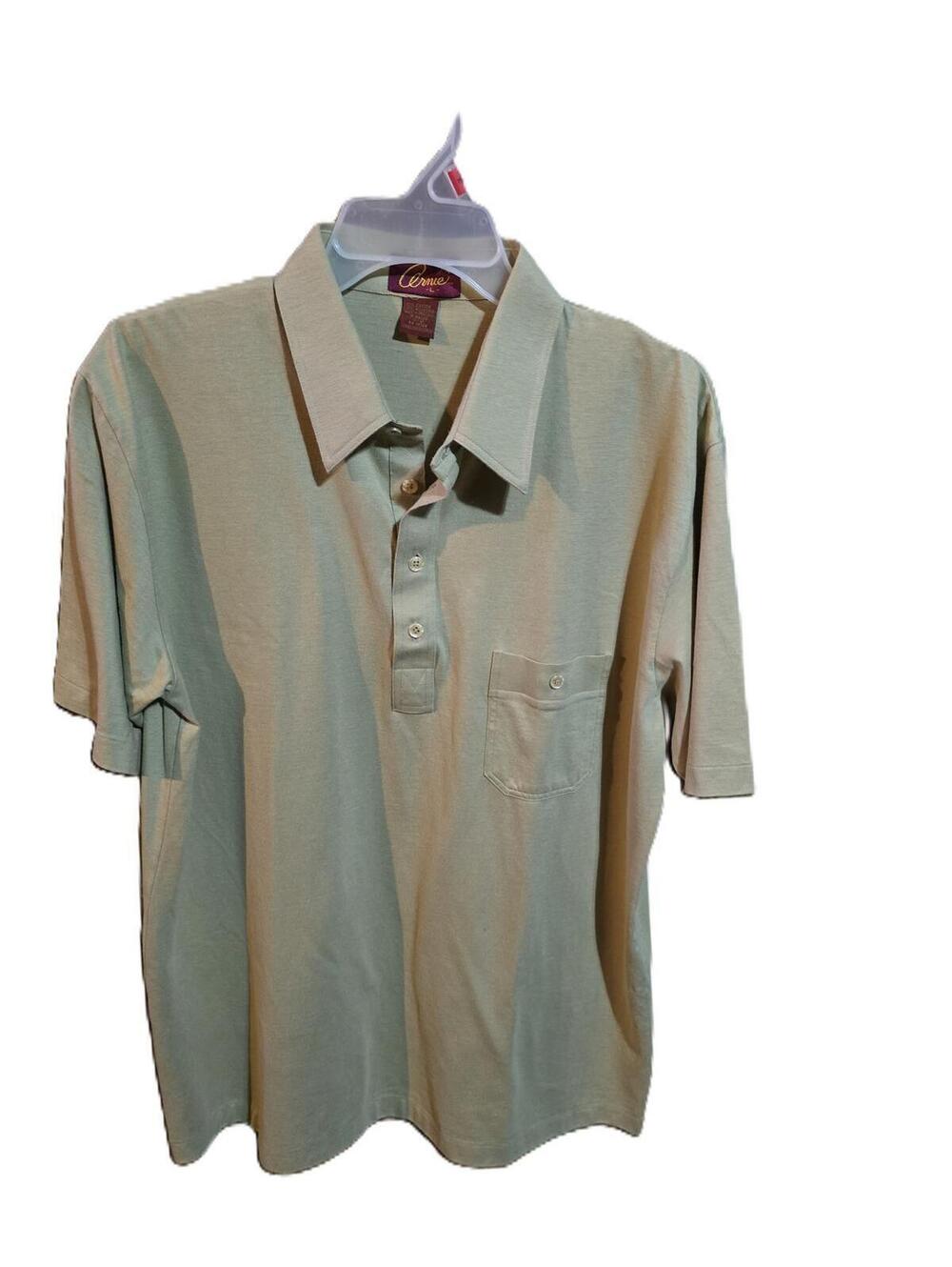 Arnie Vintage Shirt Green Short  Sleeve Polo